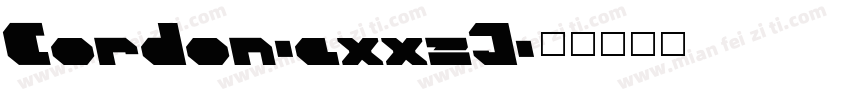 Cordon-axxzJ字体转换