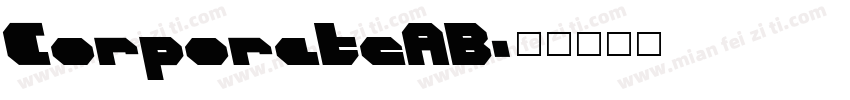 CorporateAB字体转换