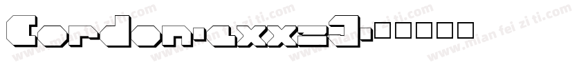 Cordon-axxzJ字体转换