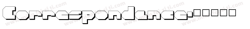 Correspondance字体转换