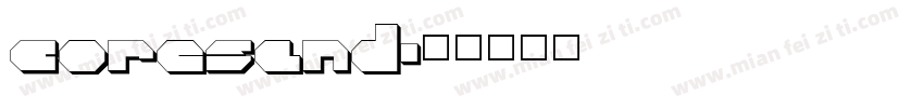 coresand字体转换