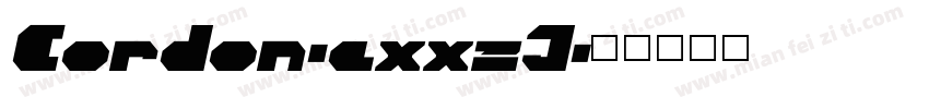 Cordon-axxzJ字体转换