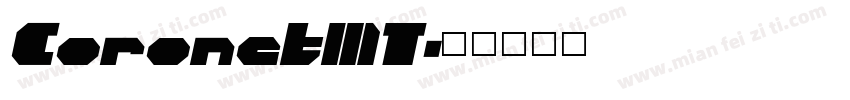 CoronetMT字体转换