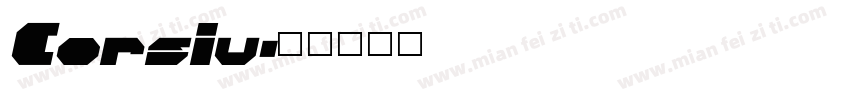 Corsiv字体转换