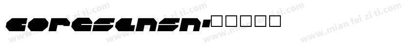 coresansn字体转换