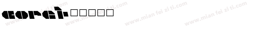 core1字体转换