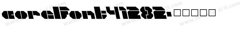 corelfont41282字体转换