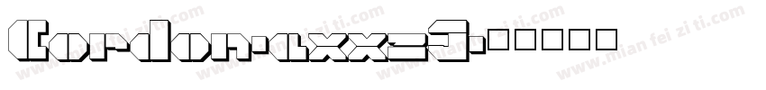 Cordon-axxzJ字体转换