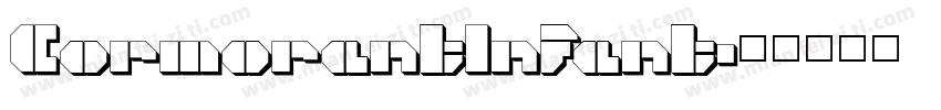 Cormorantlnfant字体转换