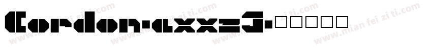 Cordon-axxzJ字体转换