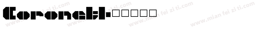 CoronetI字体转换
