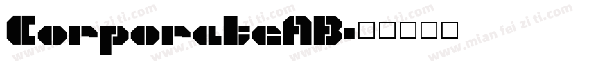 CorporateAB字体转换