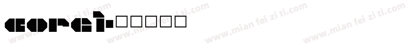 core1字体转换