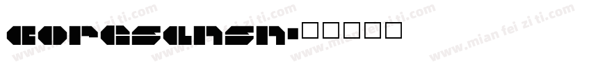 coresansn字体转换