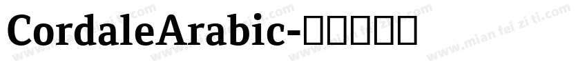 CordaleArabic字体转换