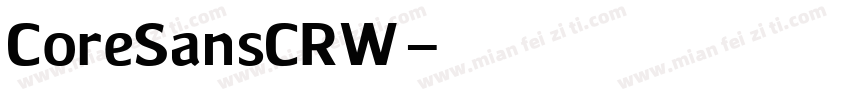 CoreSansCRW字体转换