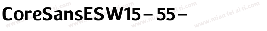 CoreSansESW15-55字体转换