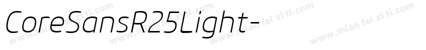 CoreSansR25Light字体转换