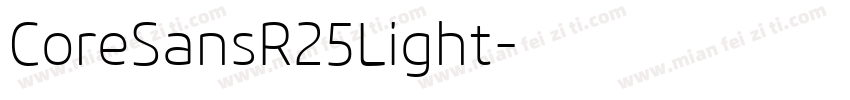 CoreSansR25Light字体转换