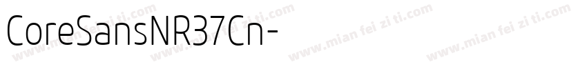 CoreSansNR37Cn字体转换