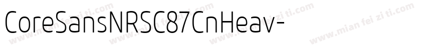 CoreSansNRSC87CnHeav字体转换