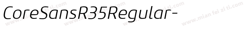 CoreSansR35Regular字体转换