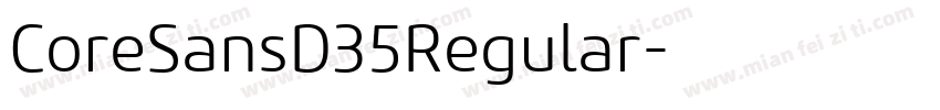 CoreSansD35Regular字体转换