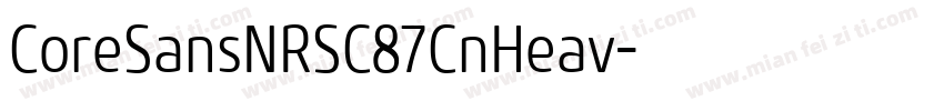 CoreSansNRSC87CnHeav字体转换