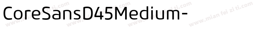 CoreSansD45Medium字体转换