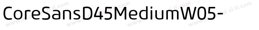 CoreSansD45MediumW05字体转换