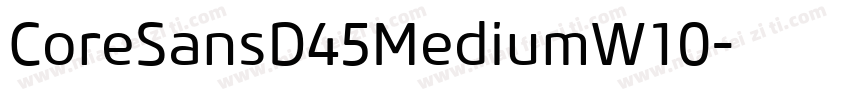 CoreSansD45MediumW10字体转换