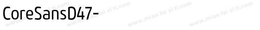 CoreSansD47字体转换