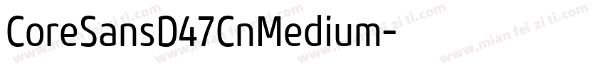 CoreSansD47CnMedium字体转换