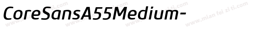 CoreSansA55Medium字体转换