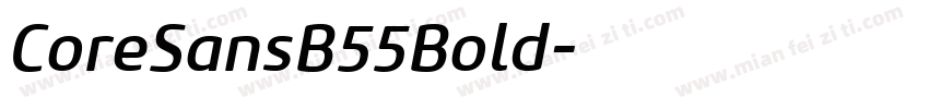 CoreSansB55Bold字体转换