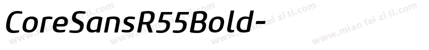 CoreSansR55Bold字体转换