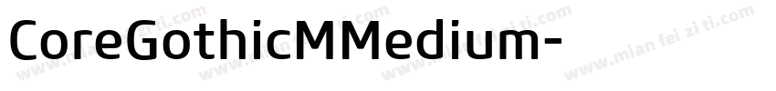 CoreGothicMMedium字体转换