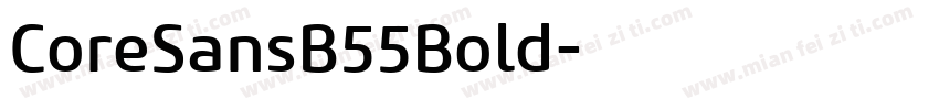 CoreSansB55Bold字体转换