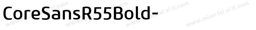 CoreSansR55Bold字体转换