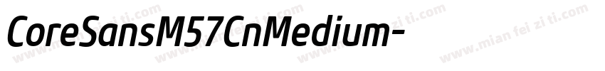 CoreSansM57CnMedium字体转换