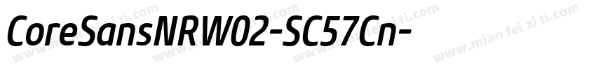 CoreSansNRW02-SC57Cn字体转换