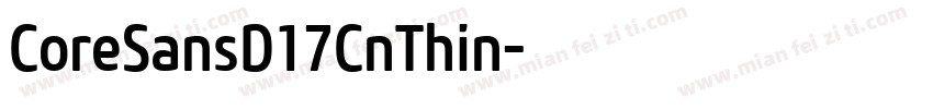 CoreSansD17CnThin字体转换