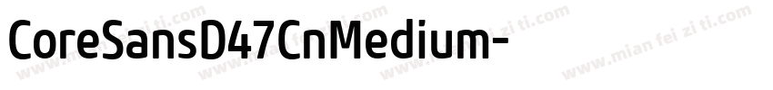 CoreSansD47CnMedium字体转换