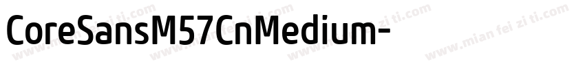 CoreSansM57CnMedium字体转换