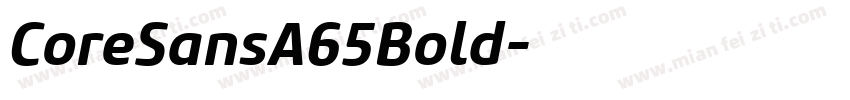 CoreSansA65Bold字体转换
