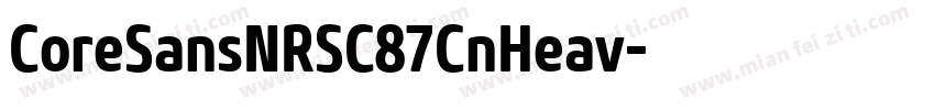 CoreSansNRSC87CnHeav字体转换
