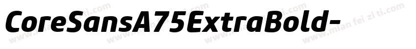 CoreSansA75ExtraBold字体转换
