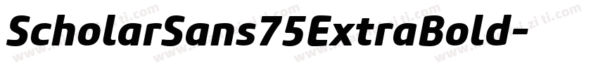 ScholarSans75ExtraBold字体转换