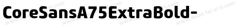 CoreSansA75ExtraBold字体转换