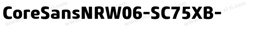 CoreSansNRW06-SC75XB字体转换